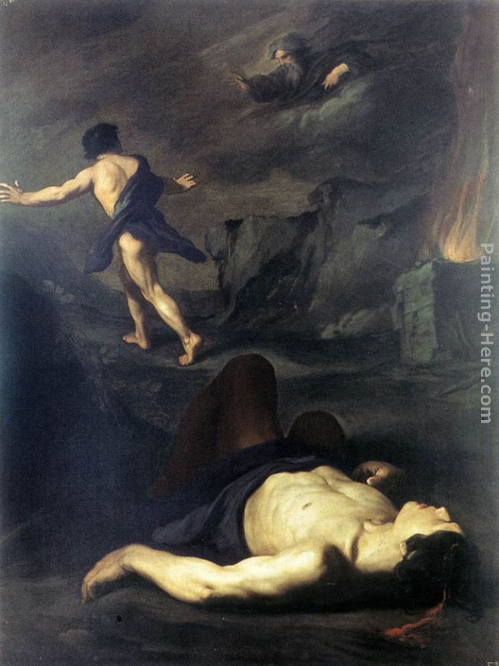 Cain and Abel painting - Pietro Novelli Cain and Abel art painting